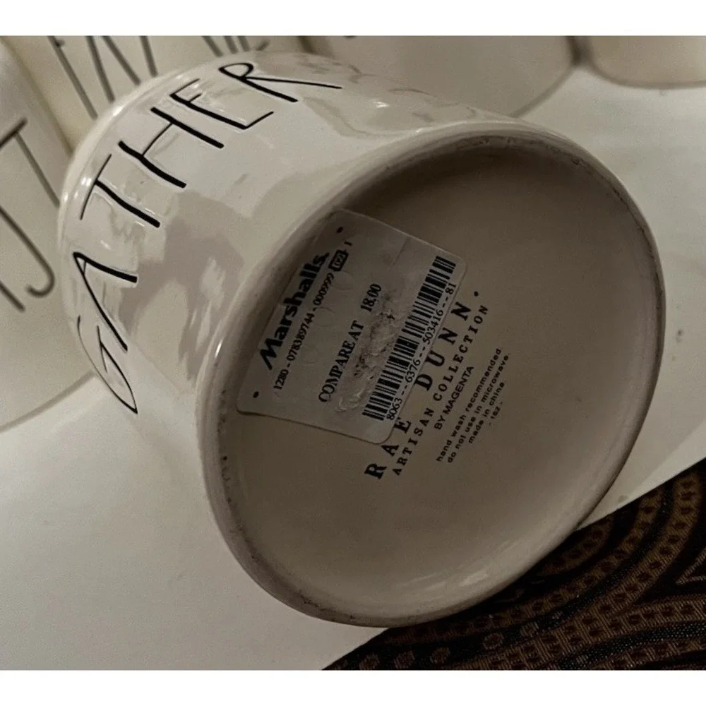 Rae Dunn 2018 OG Feast Gather Grateful Family Thankful Blessed Canisters HTF